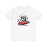 C5 Corvette Route 66 100th Anniversary Short Sleeve Tee – Legends of the Road, Perfect for the Corvette Fan