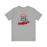 C6 Corvette Route 66 100th Anniversary Short Sleeve Tee – Legends of the Road, Perfect for the Corvette Fan