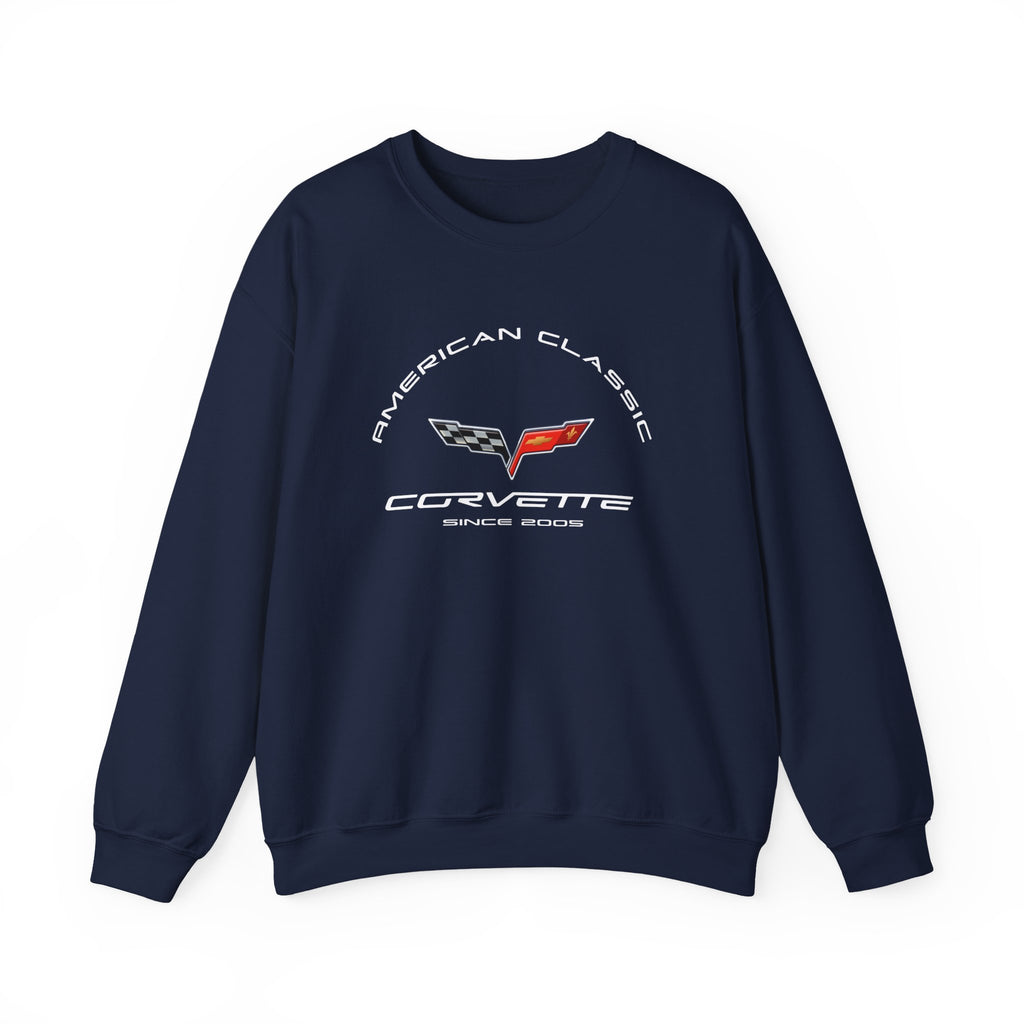 C6 Corvette Crew Neck Long Sleave Heavy Duty Sweatshirt, perfect for cool crisp days