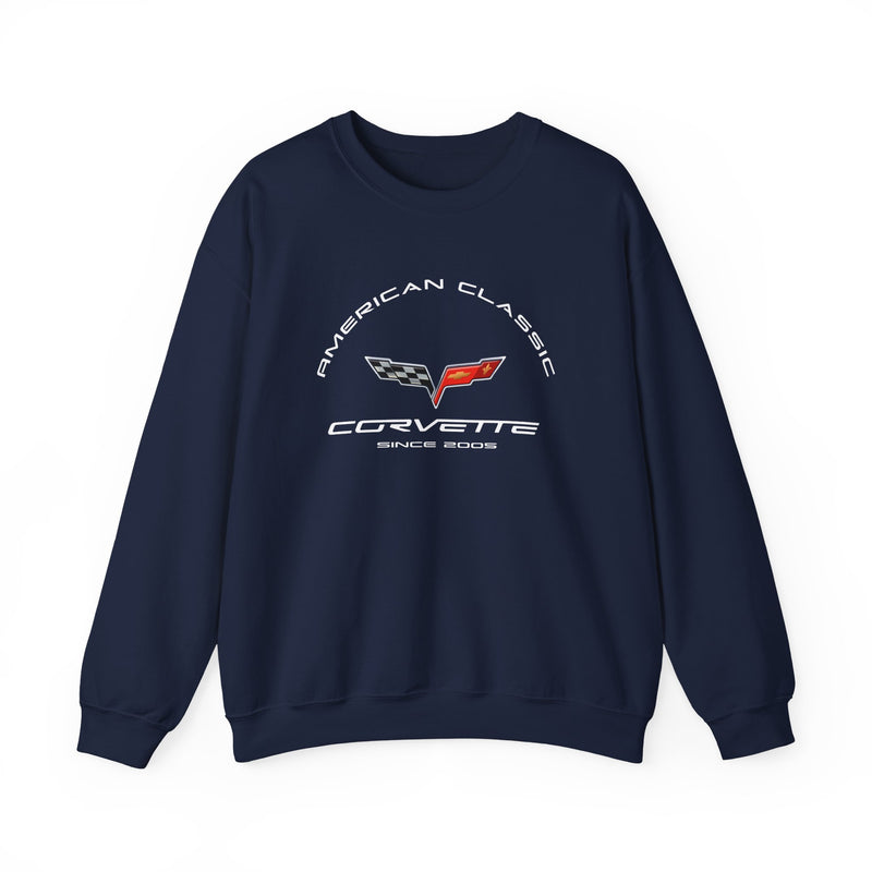 C6 Corvette Crew Neck Long Sleave Heavy Duty Sweatshirt, perfect for cool crisp days
