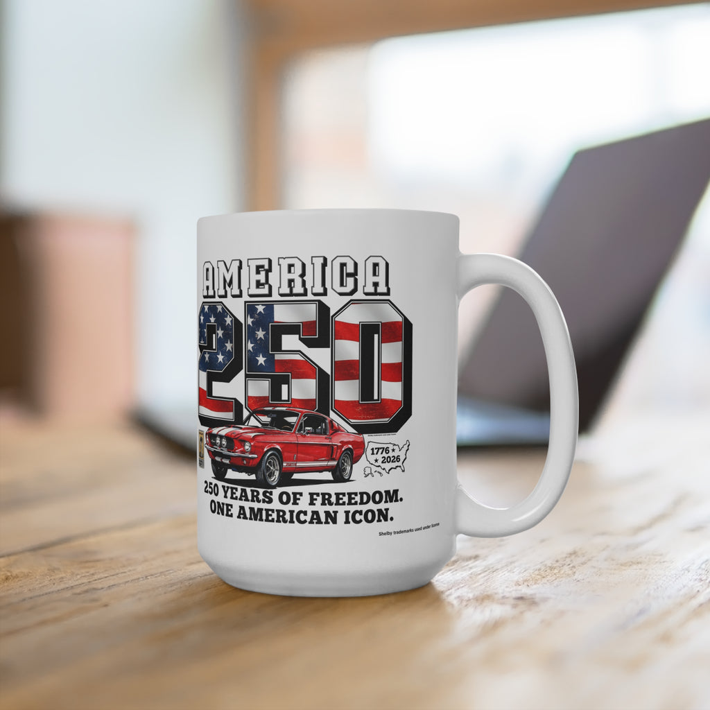 Shelby Red GT500 "250 Years of Freedom" America 250 15 oz Mug