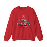C1 Corvette Dual View Crew Neck Sweatshirt – Legends of the Road, Perfect for the Corvette Fan