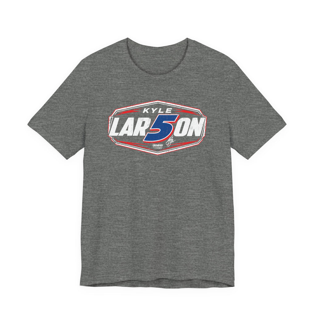 Hendrick Motorsports Kyle Larson #5 Dark Shield Signature T-Shirt
