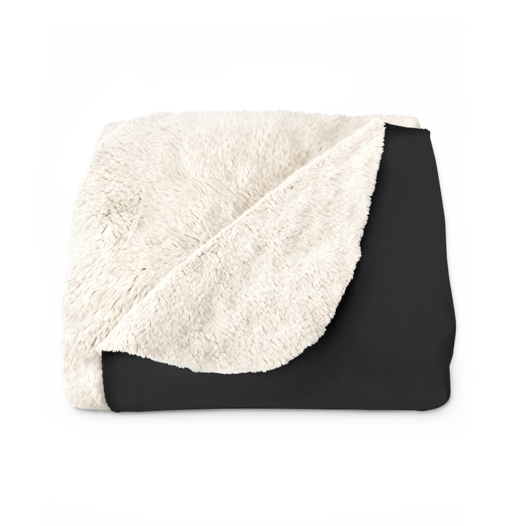 2024 Shelby Snake Carbon Fiber Personalized Sherpa Fleece Blanket, Black