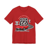 C3 Corvette Route 66 100th Anniversary Short Sleeve Tee – Legends of the Road, Perfect for the Corvette Fan
