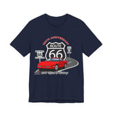 C4 Corvette Route 66 100th Anniversary Short Sleeve Tee – Legends of the Road, Perfect for the Corvette Fan