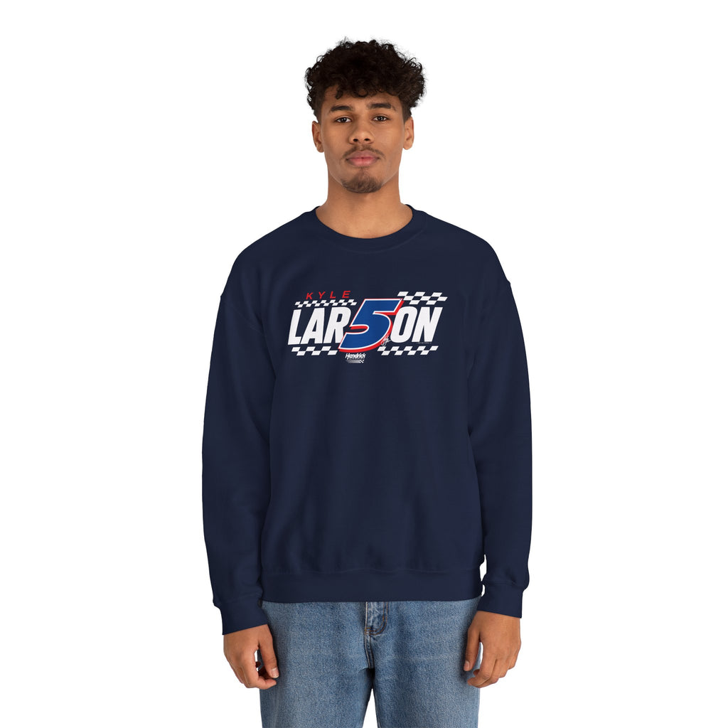 Hendrick Motorsports Kyle Larson #5 Checkered Flag Crewneck Sweatshirt