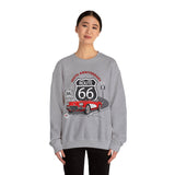 C1 Corvette Route 66 100th Anniversary Cotton Blend Sweatshirt – Legends of the Road, Perfect for the Corvette Fan