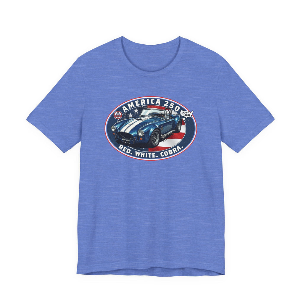Shelby America 250 "Red. White. Cobra." Premium Cobra 427 Oval Short-Sleeve Tee