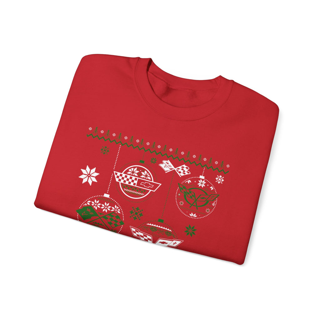 Corvette Personalized Ugly Christmas  Crewneck Sweatshirt