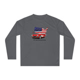 C1 Corvette American Classic Emblem Long Sleeve Performance Tee Shirt – Legends of the Road, Perfect for the Corvette Fan
