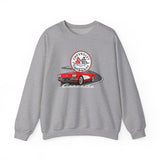 C1 Corvette Emblem & Track Cotton Blend Sweatshirt – Legends of the Road, Perfect for the Corvette Plan