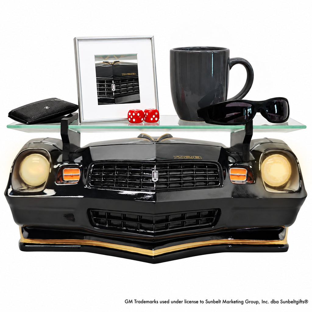 1979 Chevrolet Camaro Z28 Black LED Wall Shelf – Tempered Glass