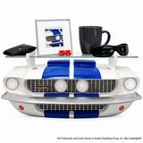 1967 Carroll Shelby GT500 Blue and White Wall Shelf, LED Lights