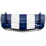 Sunbeltgifts 1969 Chevrolet Camaro SS Wandregal, Schwarz mit weißen Streifen, 49,5 x 15 x 20 cm, Sicherheitsglas, Batteriebetriebene LED-Scheinwerfer, Dekor für Chevy-Auto-Liebhaber, Geschenkidee für Muscle-Car-Fans

