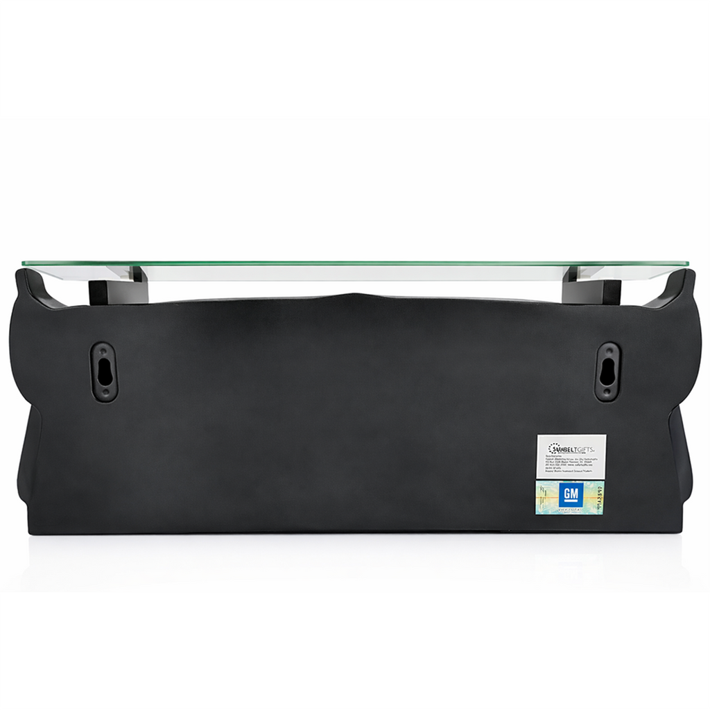 Sunbeltgifts 1977 SE Pontiac Trans AM Wall Floating Shelf, Black and Golds, 19x7.1x7.2 inches, Tempered Glass, Battery Powered LED Headlights, Car Enthusiast Gift, Classic Car Decor, Pontiac Collector