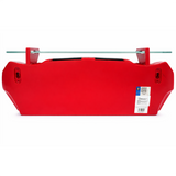 Sunbeltgifts 1970 Chevy Chevelle SS Floating Wall Shelf, Red with Black Stripes, LED Headlights, 19.5 x 6.7 x 6.7 inches, Tempered Glass, Classic Car Decor, Man Cave, Gifts for Car Enthusiasts