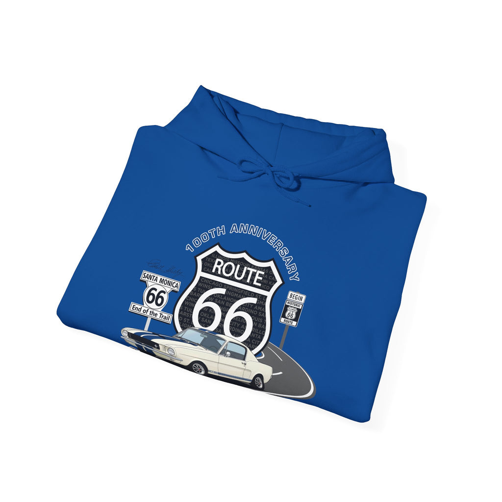 Shelby GT350 Route 66 100th Anniversary Hooded Sweatshirt – Legends of the Road, Shelby Fan Favorite