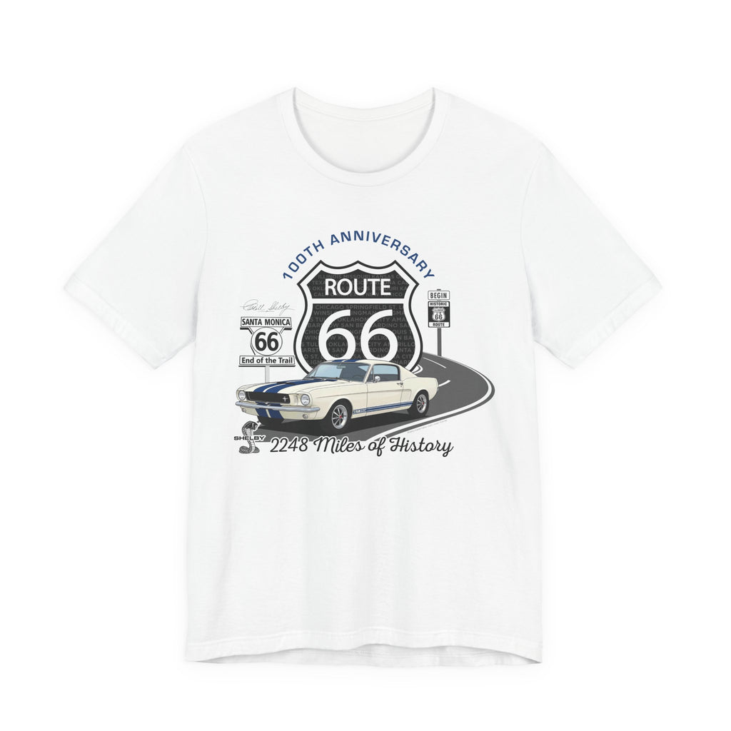 Shelby GT350 Route 66 100th Anniversary Short Sleeve Tee-Legends of the Road, Shelby Fan Favorite