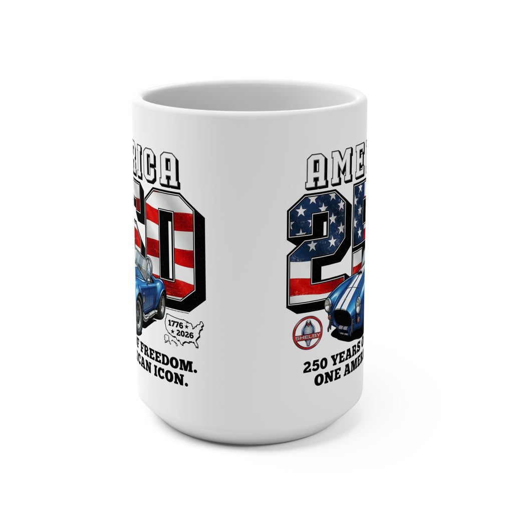 Shelby Blue Cobra 427 "One American Icon" America 250 15 oz Mug