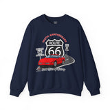 C4 Corvette Route 66 100th Anniversary Cotton Blend Sweatshirt – Legends of the Road, Perfect for the Corvette Fan