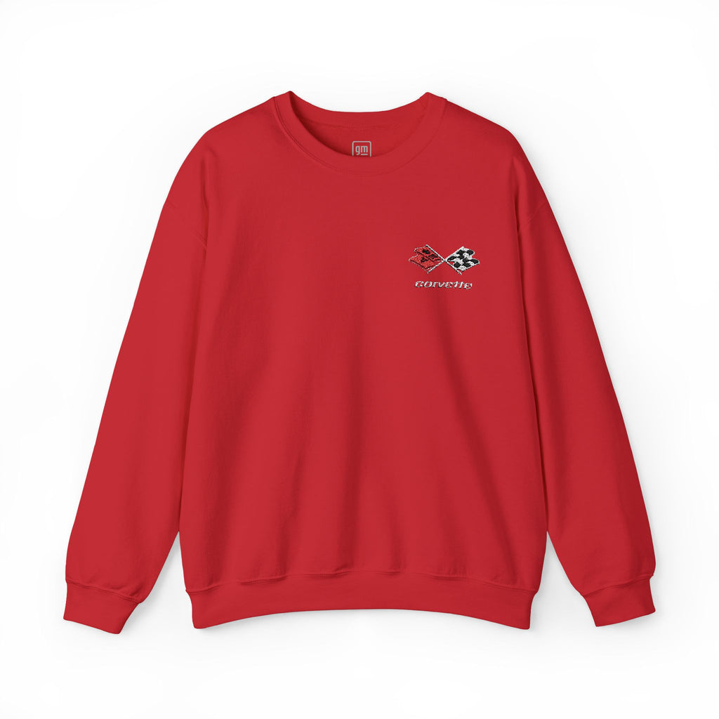 Corvette C3 Embroidered Logo Heavy Blend Sweatshirt - Classic Fit Sweatshirt for Men & Women – Soft, Warm, Stylish Pullover for Everyday Wear