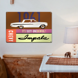 Chevrolet 1961 Impala 18"x12" Metal Wall Decor – Vintage Muscle Car Premium Aluminum Wall Art, Classic Muscle Car Decor for Garage, Man Cave, Bar, or Home