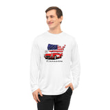 C1 Corvette American Classic Emblem Long Sleeve Performance Tee Shirt – Legends of the Road, Perfect for the Corvette Fan
