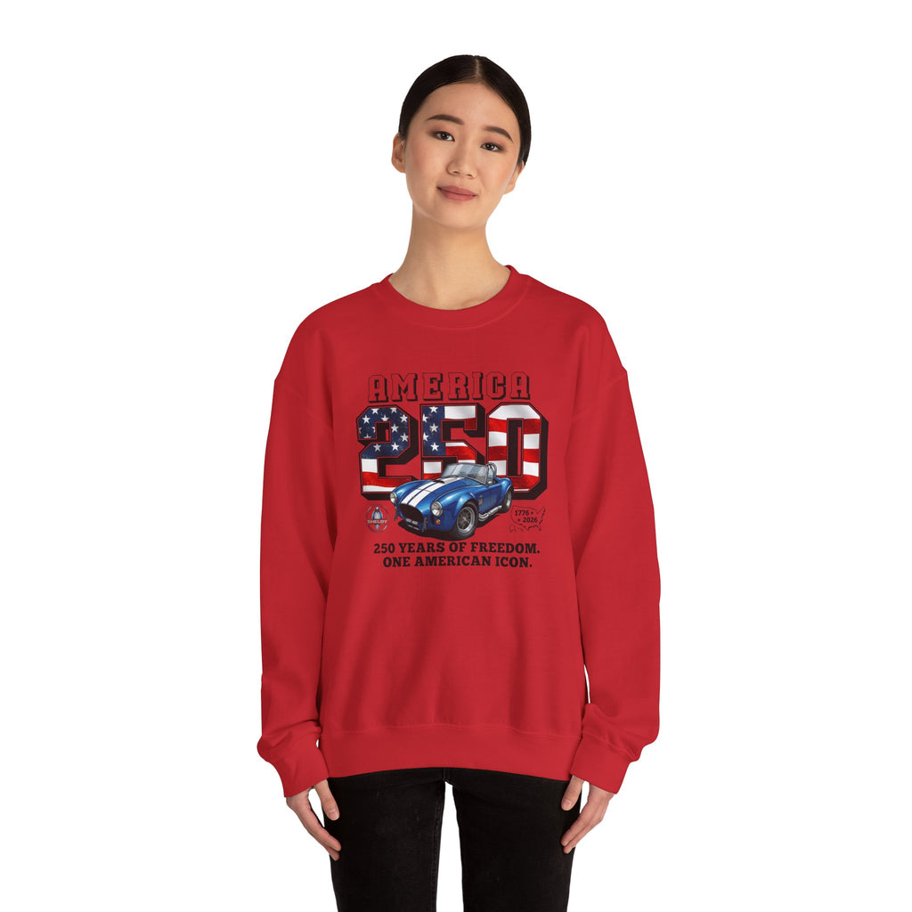 Shelby America 250 "One American Icon" Premium Cobra 427 Graphic Crewneck Sweatshirt