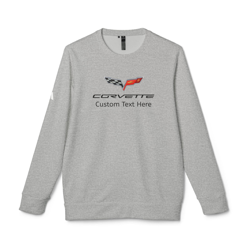 Corvette C6 Adidas Unisex Personalized Fleece Crewneck Sweatshirt, Custom Hoodie for Car Lovers, Comfortable, Gift for Car Enthusiasts, Chevrolet Fans, A Signature Select Product