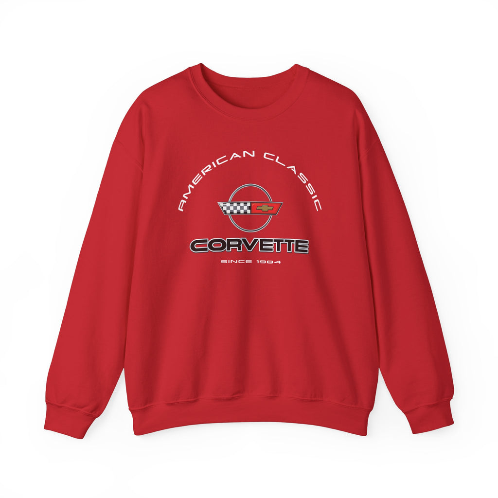 C4 Corvette Crew Neck Long Sleave Heavy Duty Sweatshirt, perfect for cool crisp days, DE