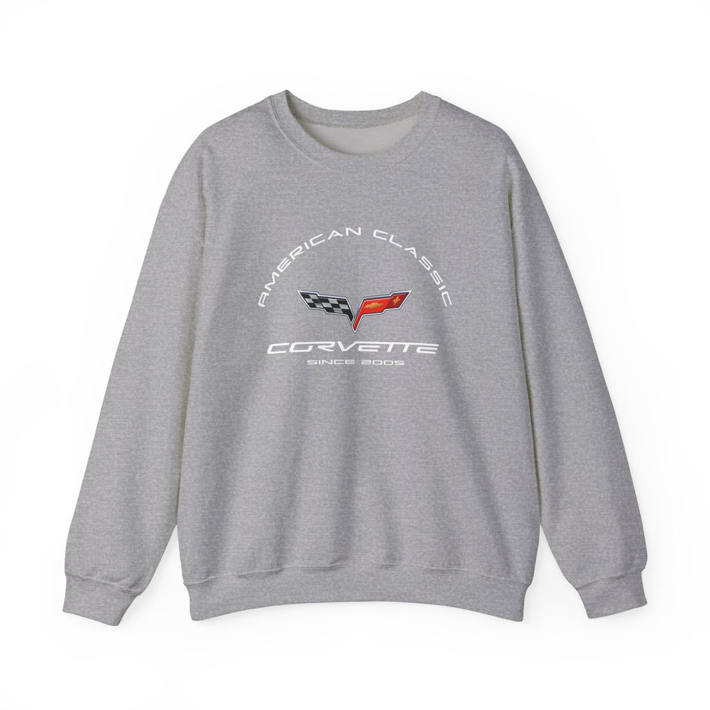 C6 Corvette Crew Neck Long Sleave Heavy Duty Sweatshirt, perfect for cool crisp days