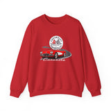 C1 Corvette Emblem & Track Cotton Blend Sweatshirt – Legends of the Road, Perfect for the Corvette Plan