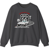 Personalized C2 Corvette Route 66 100th Anniversary Sweatshirt – Custom Text & Car Color Graphic Sweatshirt