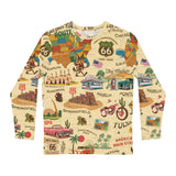 Legends of Route 66 100th Anniversary Retro Travel Long Sleeve Tee, Men's Graphic Top, Americana Apparel, Perfect Gift for Road Trip Lovers