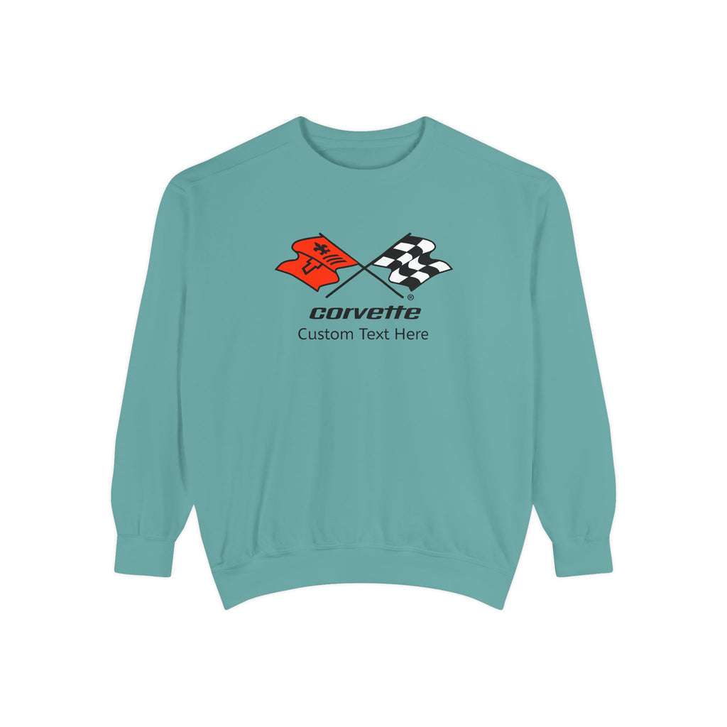 Personalized C3 Corvette Comfort Colors® Unisex Garment-Dyed Premium Sweatshirt, Cotton Blend, Relaxed Fit, Chevrolet Car Lovers, Chevy Fans, Official Licensed Apparel, Ideal Custom Gift for Him or Her