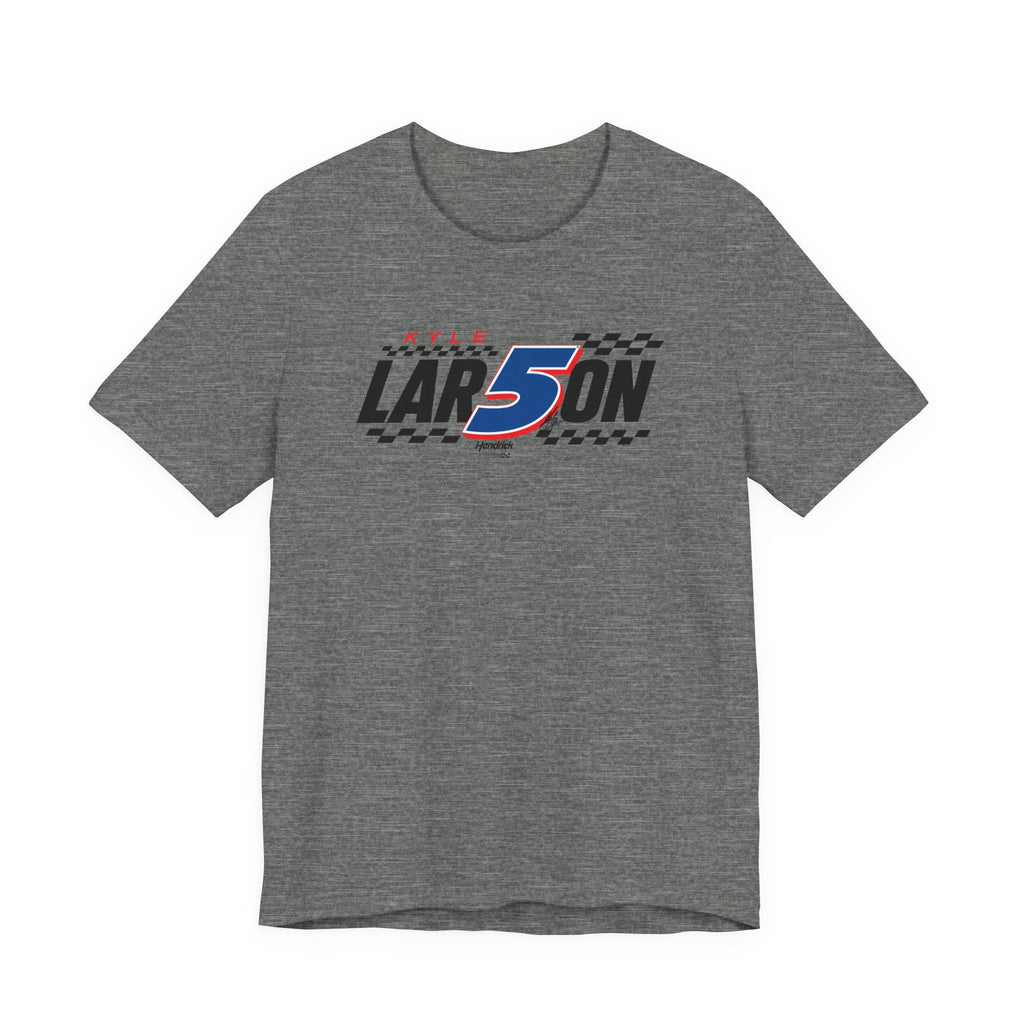 Hendrick Motorsports Kyle Larson #5 Checkered Flag T-Shirt