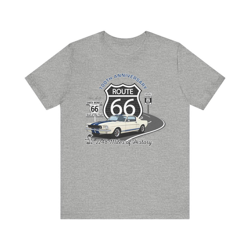 Shelby GT350 Route 66 100th Anniversary Short Sleeve Tee-Legends of the Road, Shelby Fan Favorite