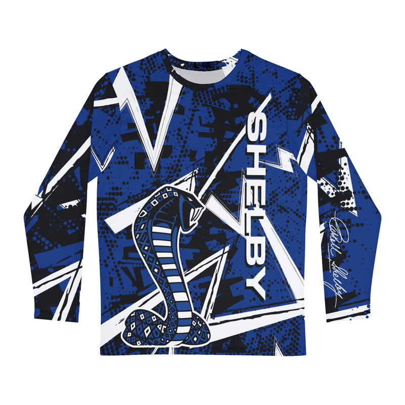 Carroll Shelby Modern Graphic All Over Print Long Sleeve Tee Shirt