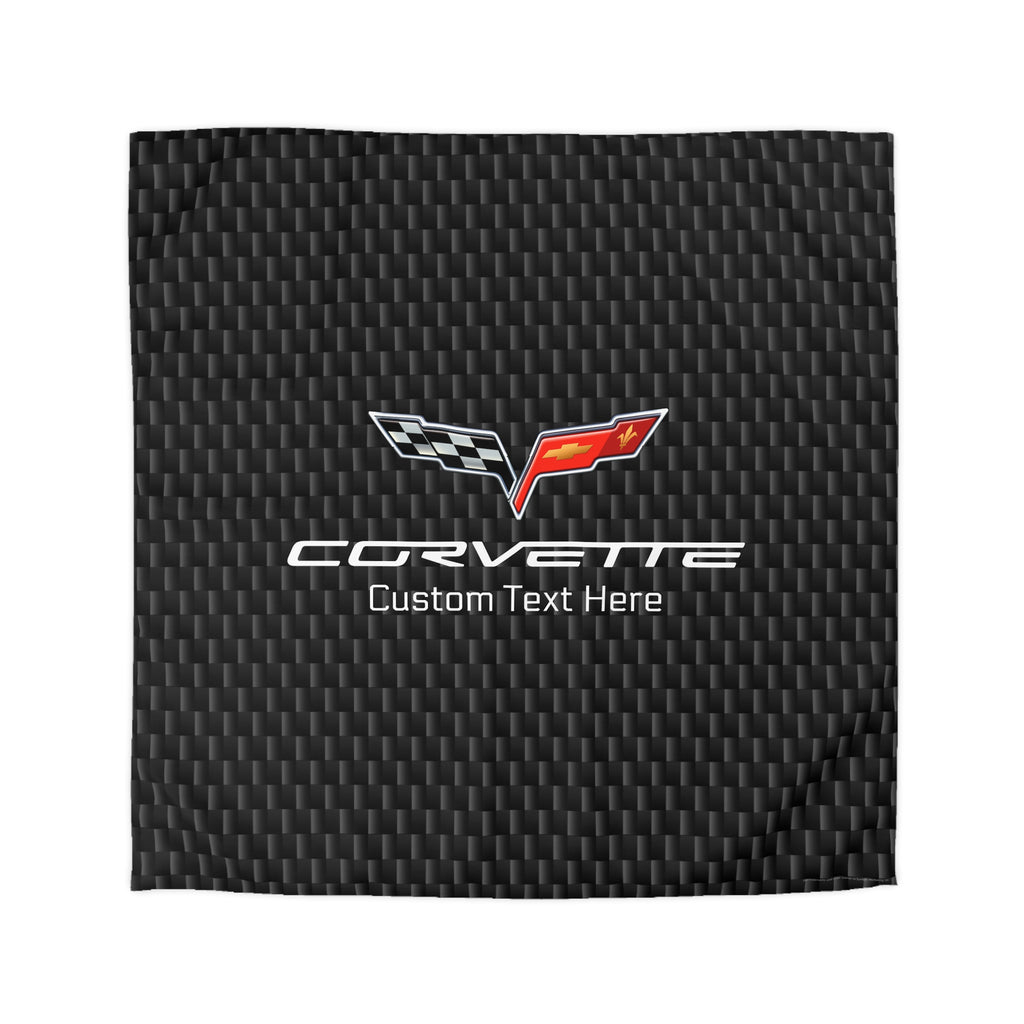 Corvette C6 Personalized Microfiber Carbon Duvet Cover –Sleek Style for Car Lovers