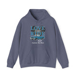 Chevrolet C10 Love at First Ride Personalized Hoodie, Unisex Sweatshirt, Cotton-Blend Pullover, Apparel Gift for Chevy Truck Enthusiasts