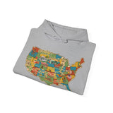 Legends of Route 66 100th Anniversary USA Map Personalized Unisex Fleece Hoodie Sweatshirt