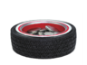 Polyresin Tire Coin Holder, Desk Top Organizer, 4.5 x 1,5 inches, Hand Painted