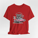 Pink Cadillac Route 66 100th Anniversary Short Sleeve Tee – Legends of the Road