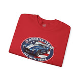 Shelby Blue Cobra 427 "Red. White. Cobra." America 250 Oval Crewneck Sweatshirt