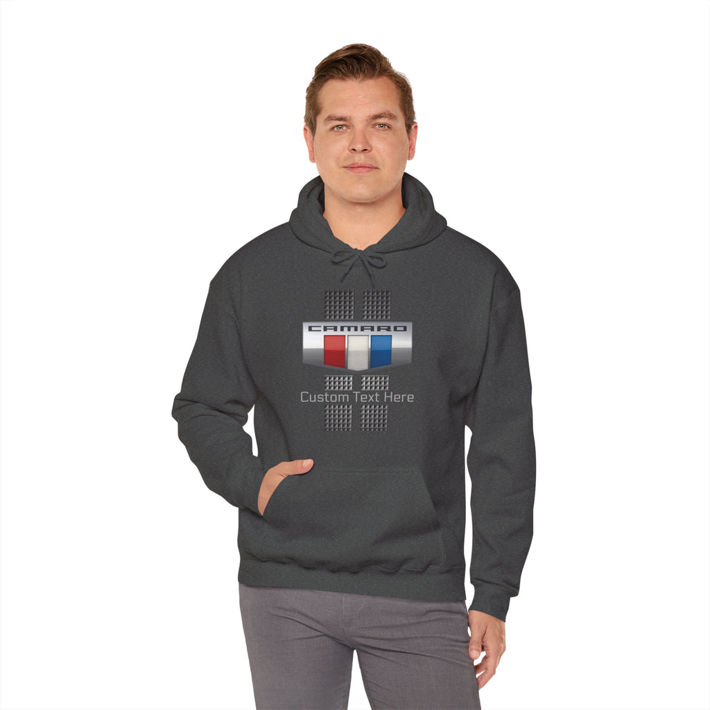 Camaro 3 Color Carbon Badge Personalized Fleece Hoodie, Perfect for the Camaro Fan