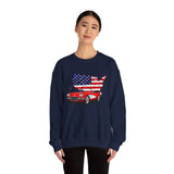 C1 Corvette American Flag Cotton Blend Sweatshirt – Legends of the Road, Perfect for the Corvette Fan
