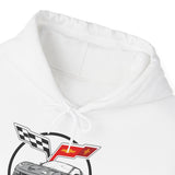 C6 Corvette Personalized Custom Car Color Cotton Blend Hooded Sweatshirt - GREY