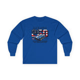 Shelby Blue Cobra 427 "250 Years of Freedom" America 250 Long-Sleeve T-Shirt