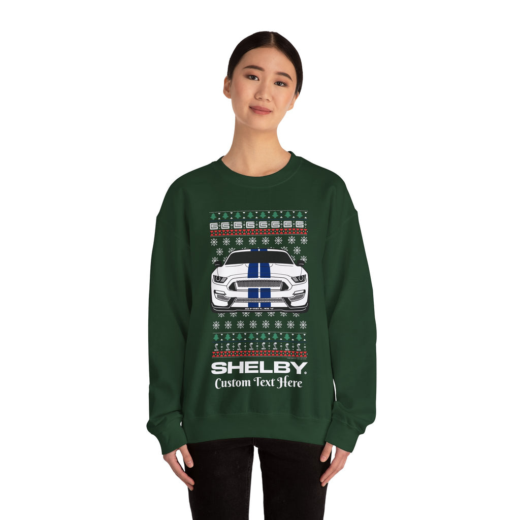 Carroll Shelby Personalized Ugly Christmas  Crewneck Sweatshirt